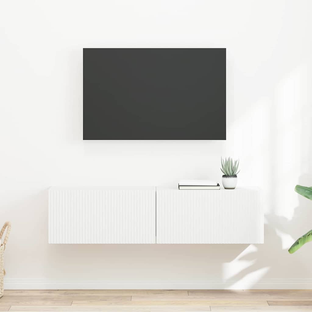 TV zidni ormar 2 pcs Bijelo 60 x 31 x 29,5 cm Konstruirano drvo