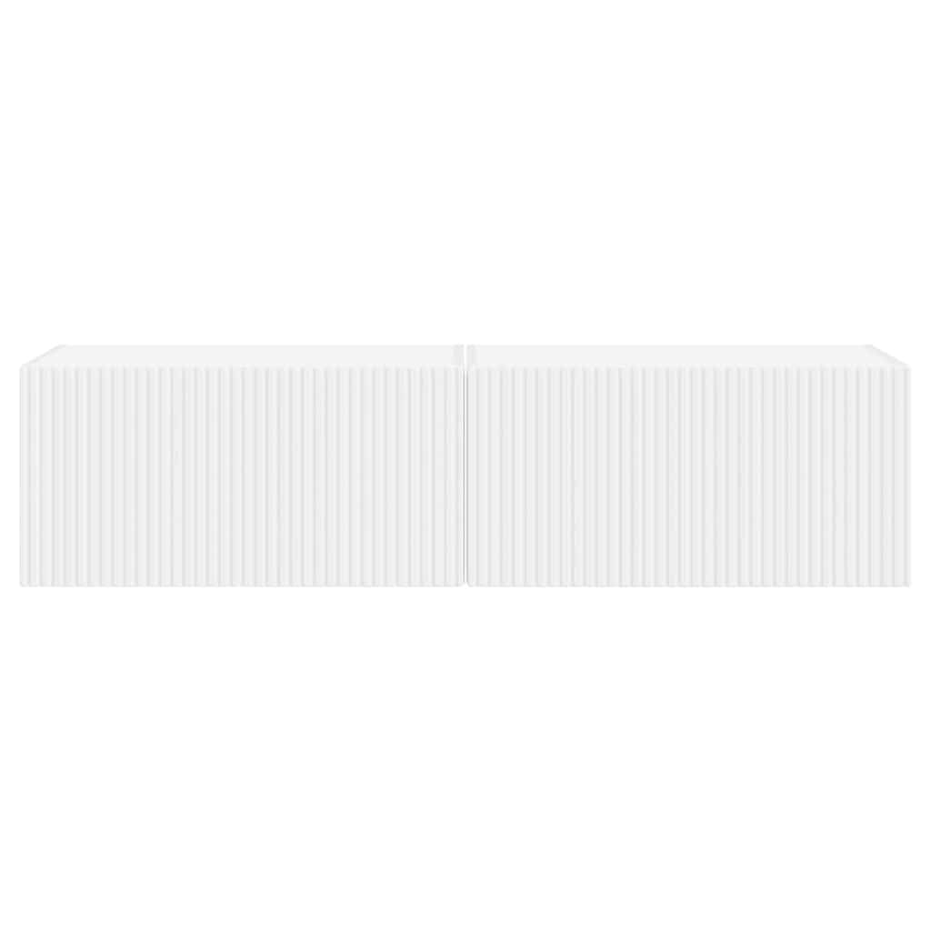 TV zidni ormar 2 pcs Bijelo 60 x 31 x 29,5 cm Konstruirano drvo