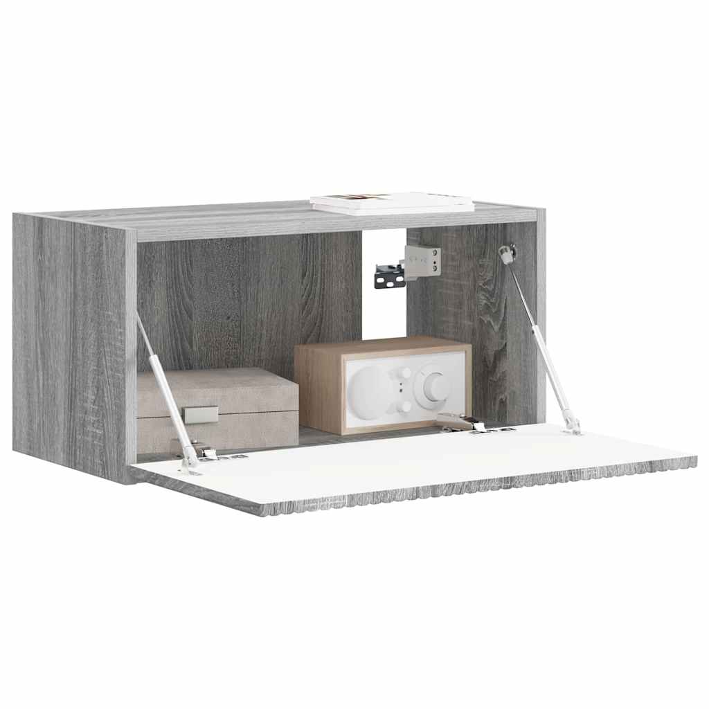 TV zidni ormar Siva Sonoma 60 x 31 x 29,5 cm Konstruirano drvo