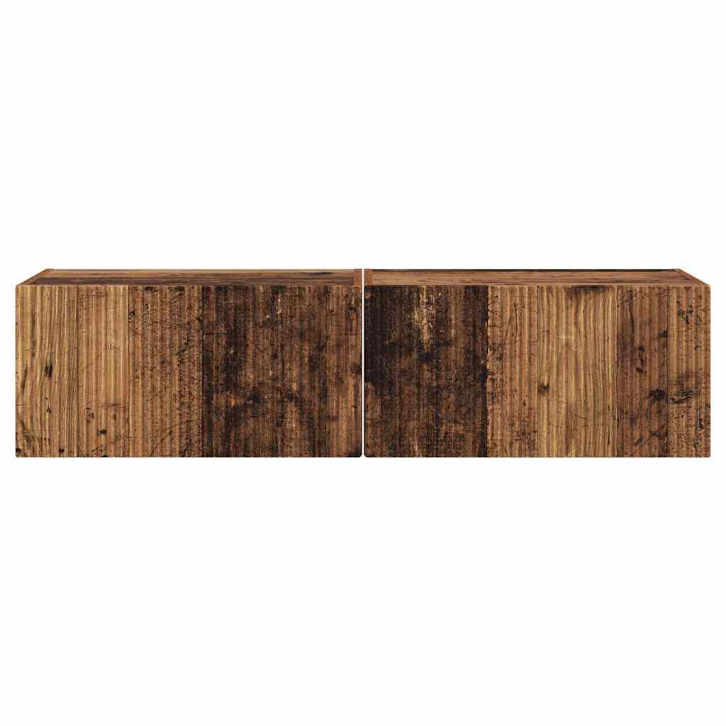 TV zidni ormar Zidne 2 pcs Staro drvo 60 x 31 x 29,5 cm