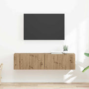 TV zidni ormar 2 pcs Umjetnička hrastovina 60 x 31 x 29,5 cm