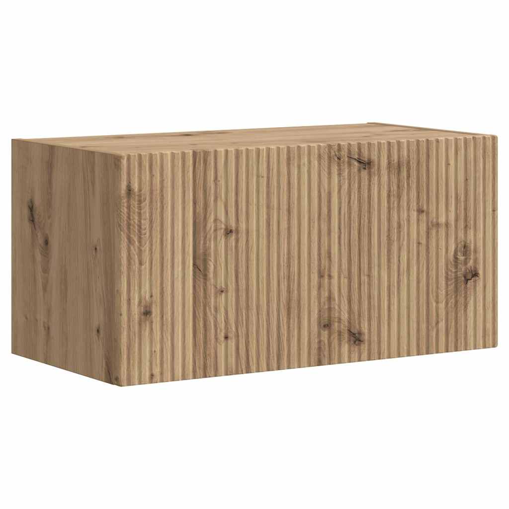 TV zidni ormar 2 pcs Umjetnička hrastovina 60 x 31 x 29,5 cm