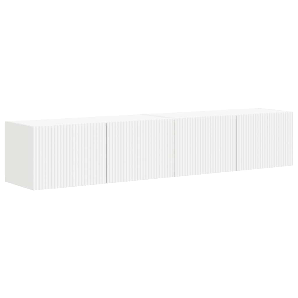 TV zidni ormar Zidne 2 pcs Bijelo 78,5 x 31 x 29,5 cm