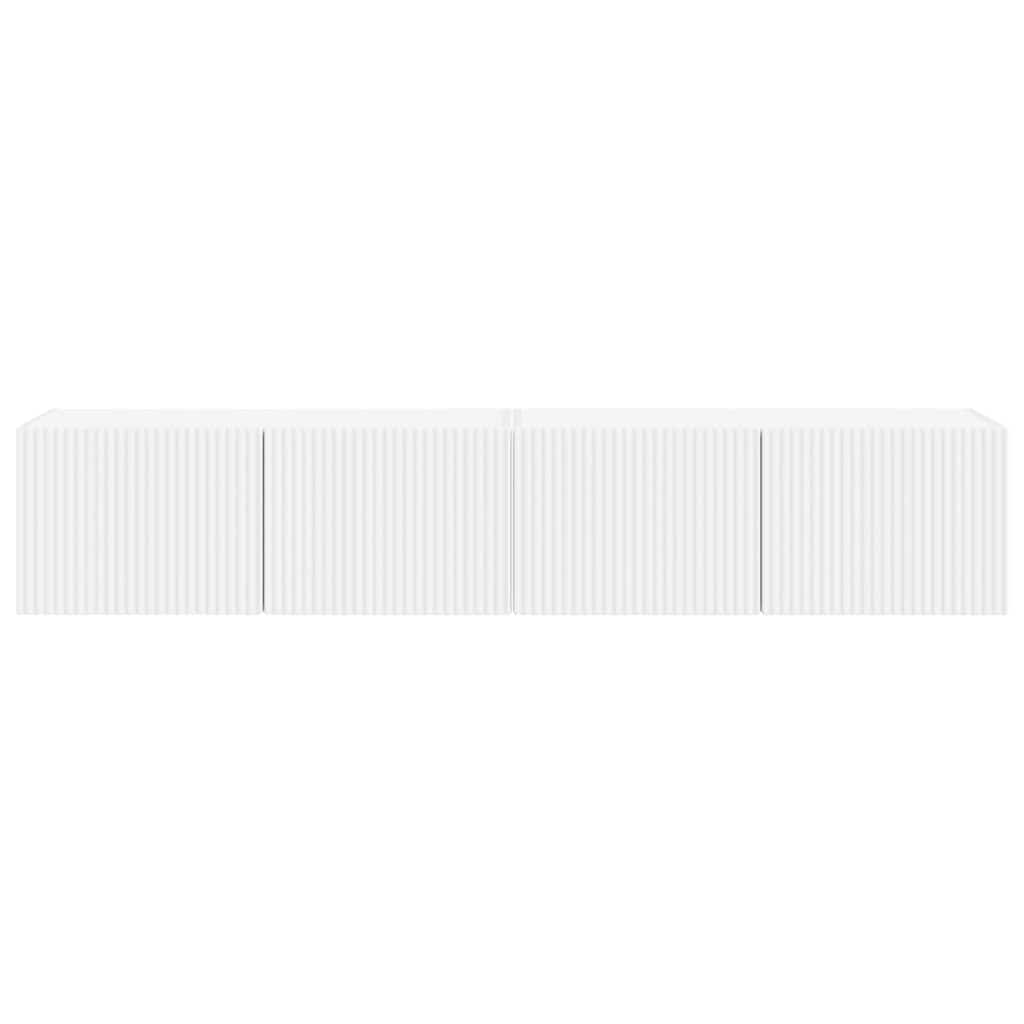 TV zidni ormar Zidne 2 pcs Bijelo 78,5 x 31 x 29,5 cm