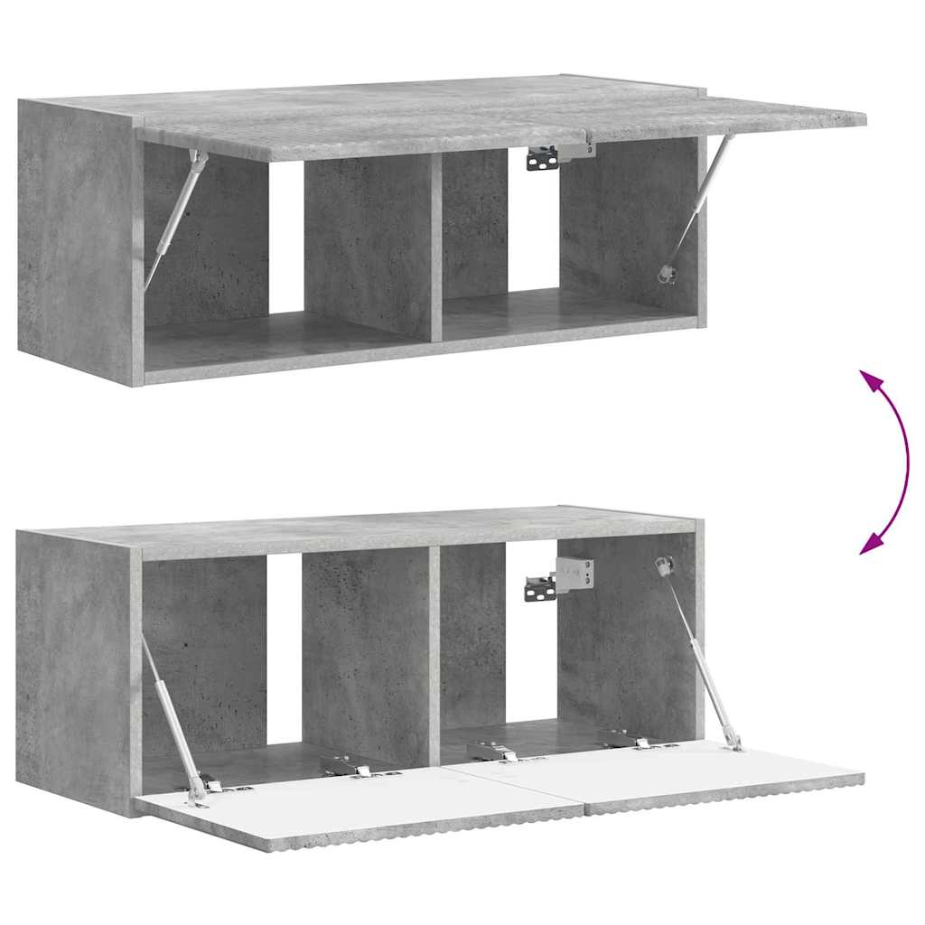 TV zidni ormar Beton 78,5 x 31 x 29,5 cm Konstruirano drvo