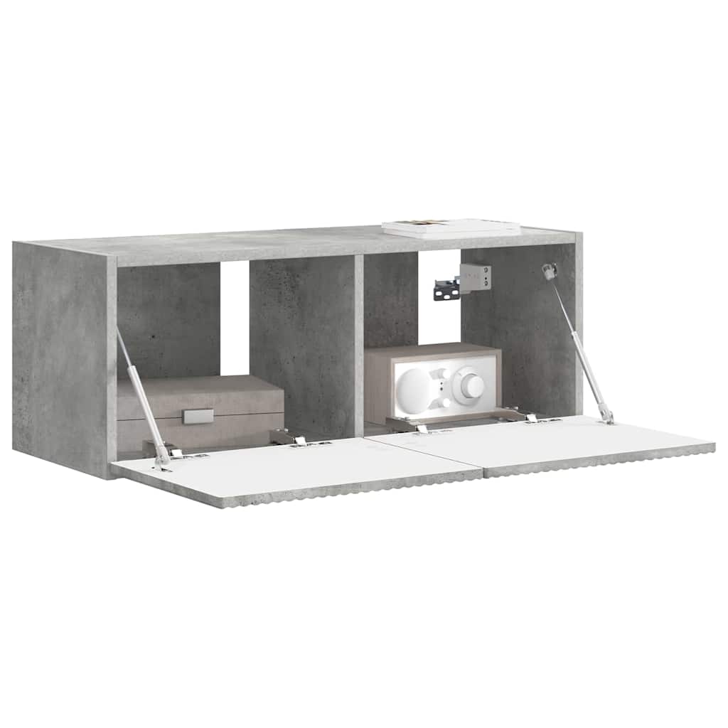 TV zidni ormar Beton 78,5 x 31 x 29,5 cm Konstruirano drvo