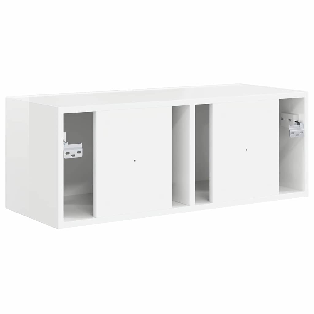 TV zidni ormar Zidne Sjajno bijelo 78,5 x 31 x 29,5 cm