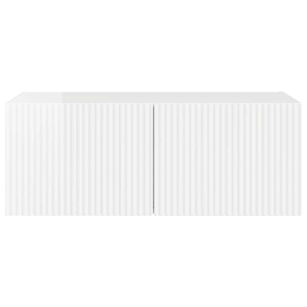 TV zidni ormar Zidne Sjajno bijelo 78,5 x 31 x 29,5 cm
