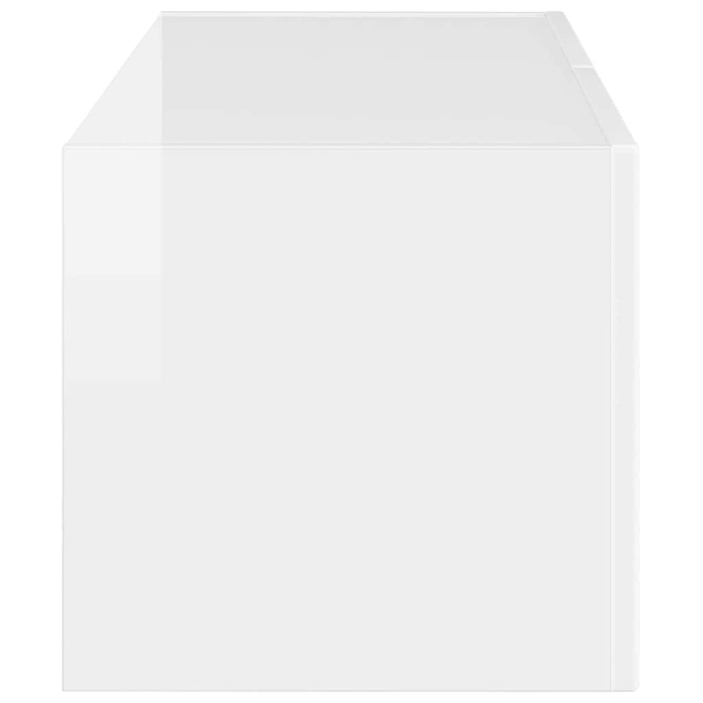 TV zidni ormar Zidne Sjajno bijelo 78,5 x 31 x 29,5 cm
