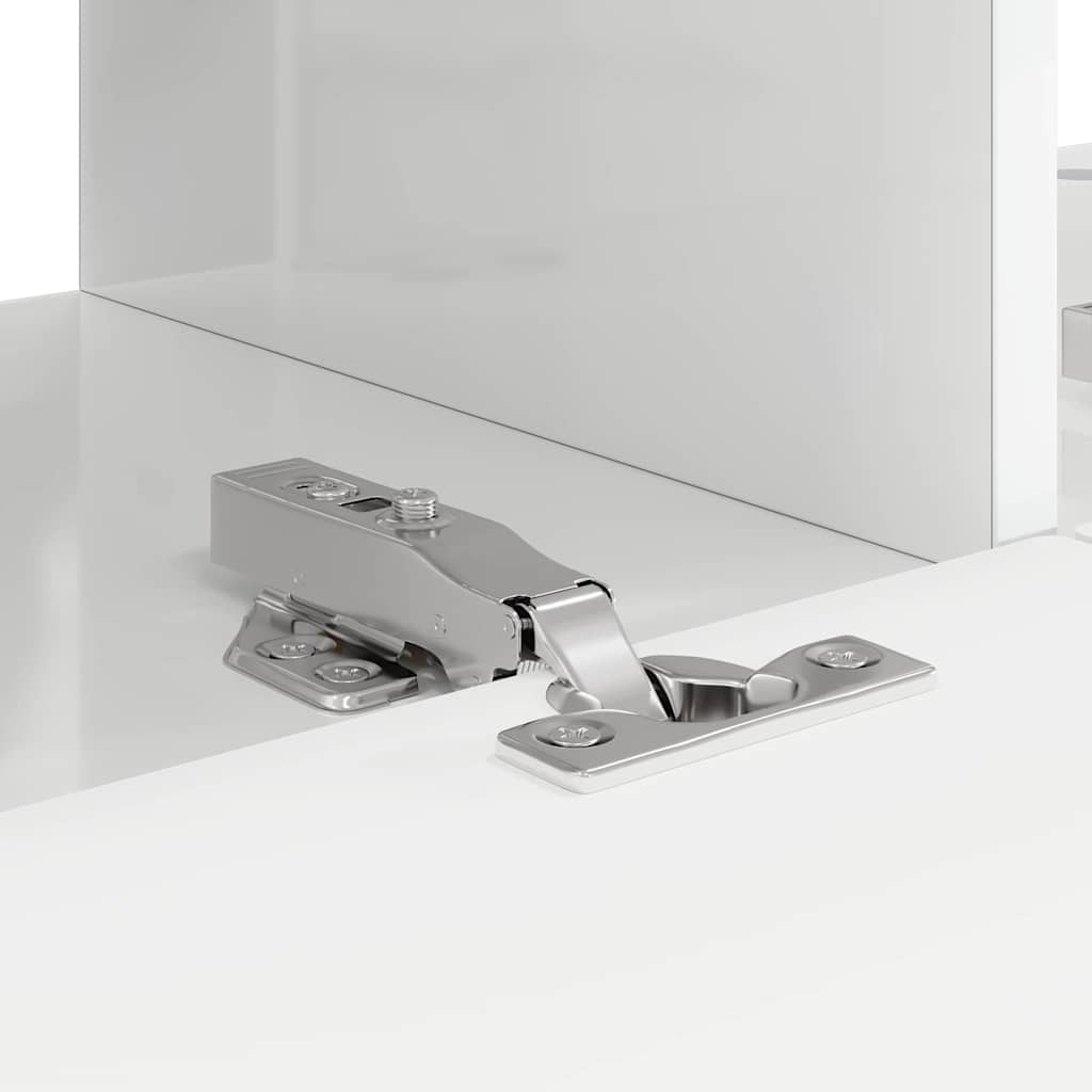 TV zidni ormar Zidne 2 pcs Sjajno bijelo 78,5 x 31 x 29,5 cm