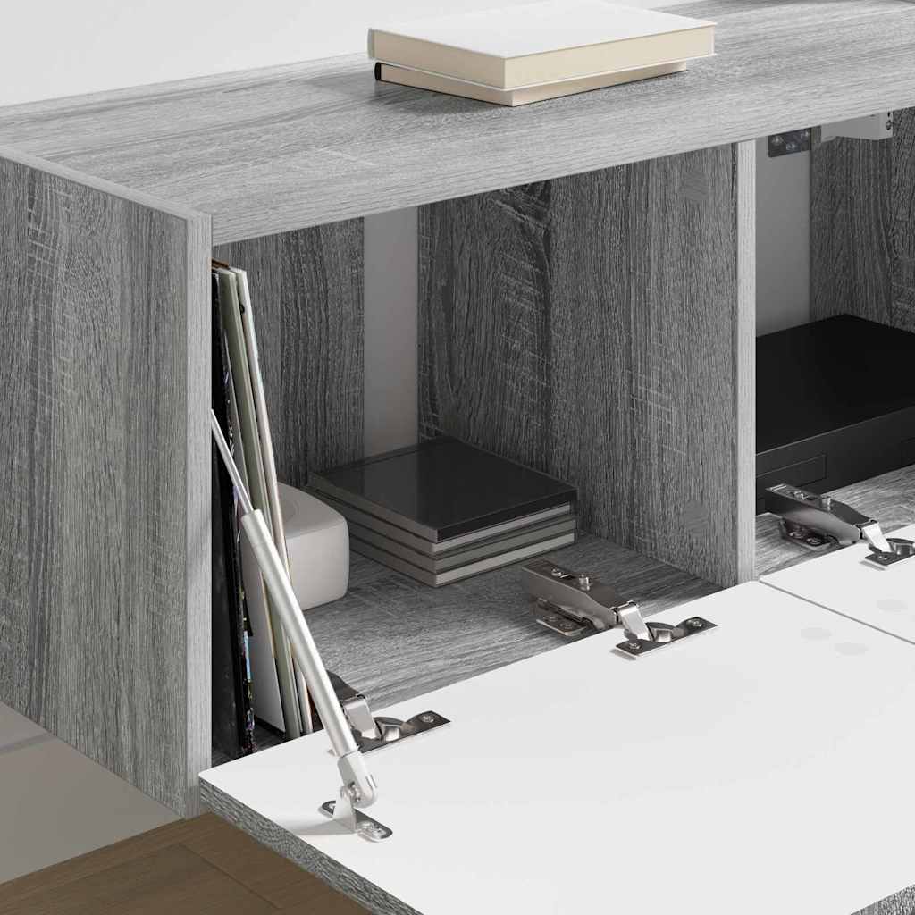 TV zidni ormar Zidne Siva Sonoma 78,5 x 31 x 29,5 cm