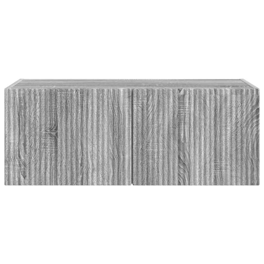 TV zidni ormar Zidne Siva Sonoma 78,5 x 31 x 29,5 cm