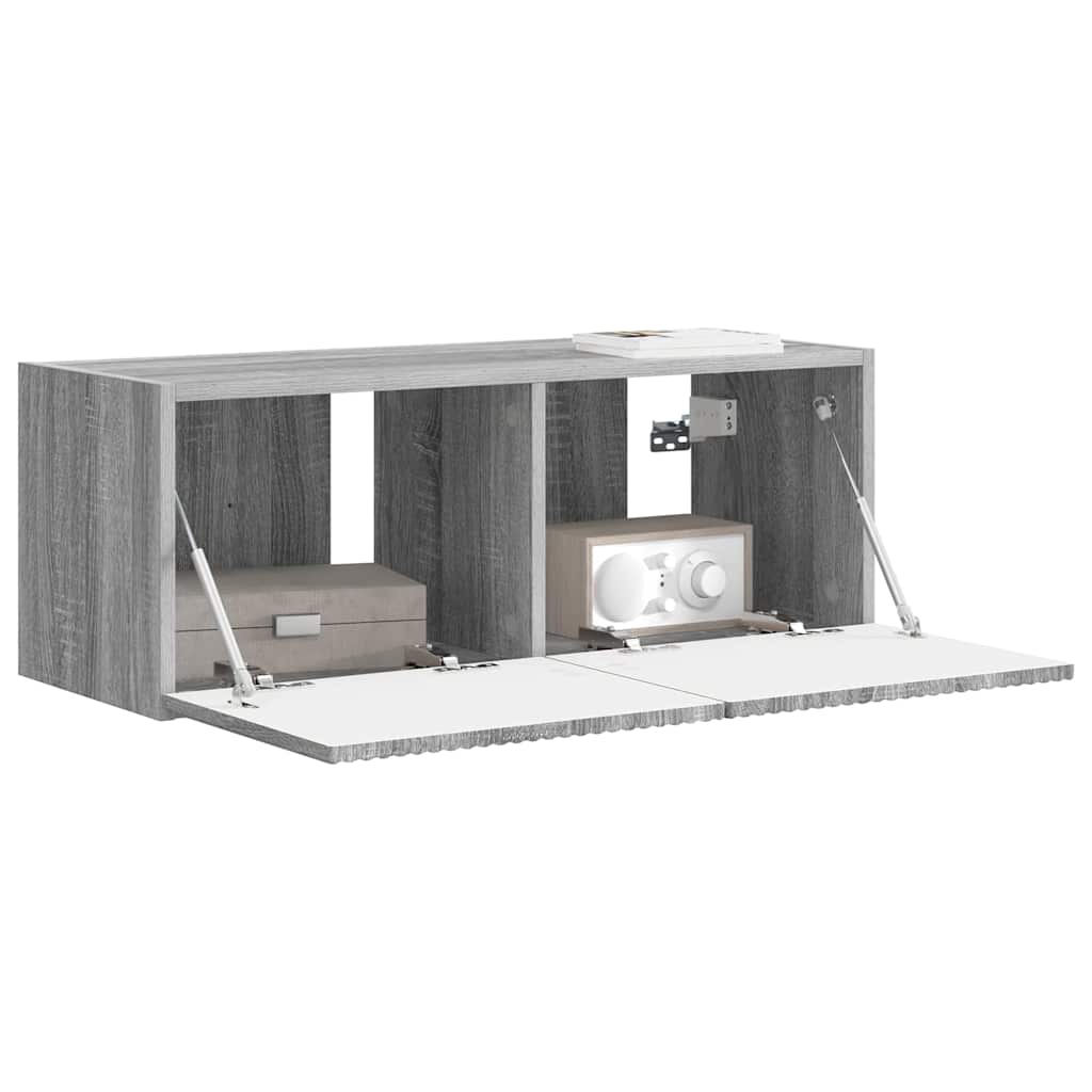 TV zidni ormar Zidne Siva Sonoma 78,5 x 31 x 29,5 cm