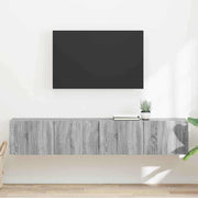 TV zidni ormar Zidne 2 pcs Siva Sonoma 78,5 x 31 x 29,5 cm
