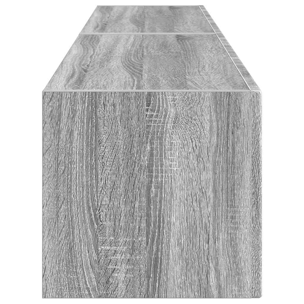 TV zidni ormar Zidne 2 pcs Siva Sonoma 78,5 x 31 x 29,5 cm