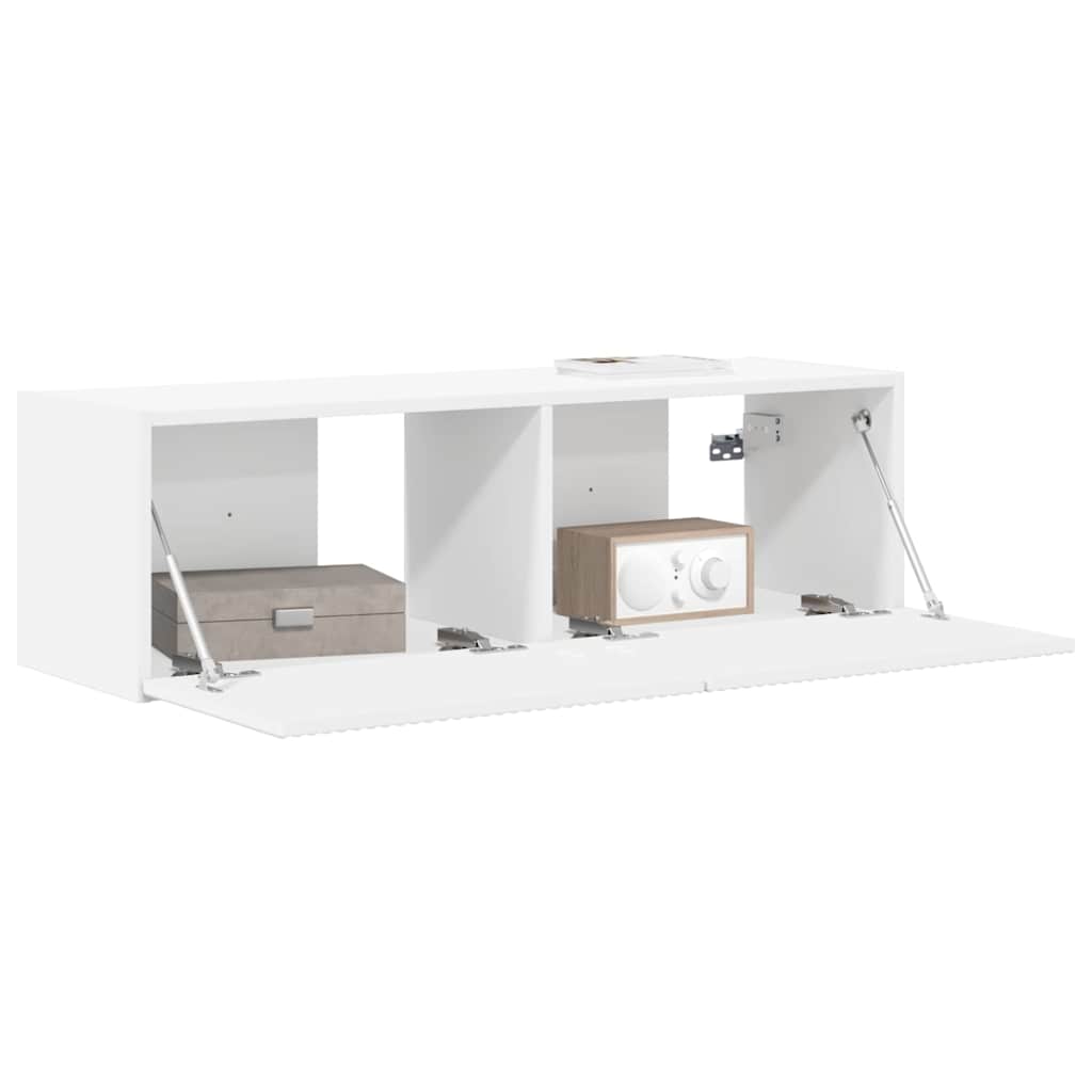 TV zidni ormar Zidne Bijelo 98 x 31 x 29,5 cm Konstruirano drvo
