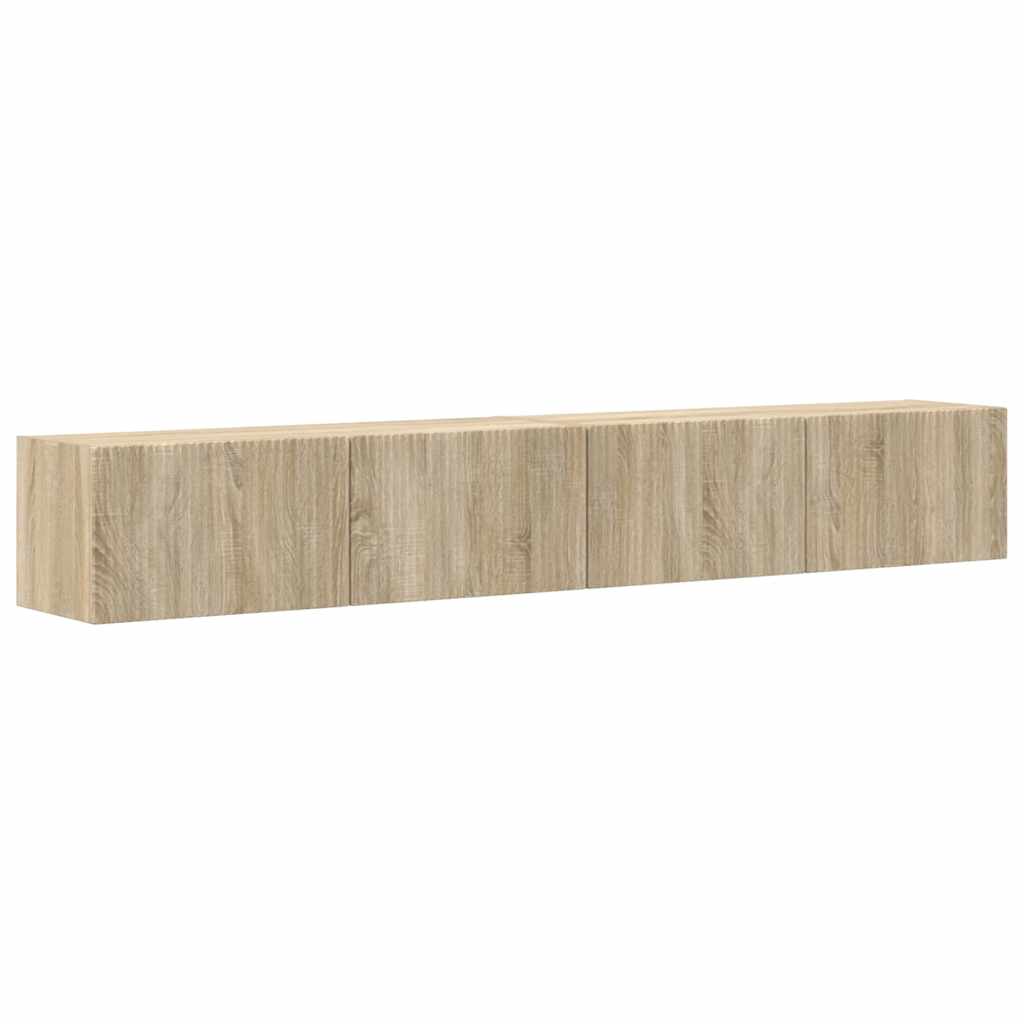 TV zidni ormar 2 pcs Sonoma 98 x 31 x 29,5 cm Konstruirano drvo