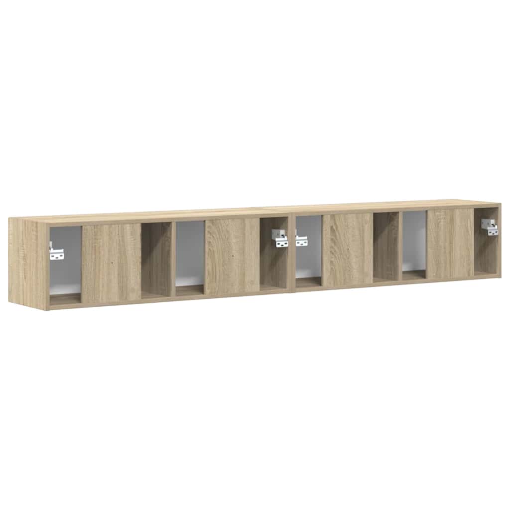 TV zidni ormar 2 pcs Sonoma 98 x 31 x 29,5 cm Konstruirano drvo