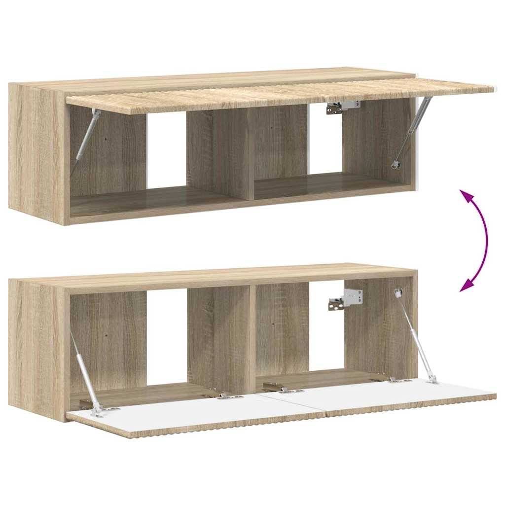 TV zidni ormar 2 pcs Sonoma 98 x 31 x 29,5 cm Konstruirano drvo