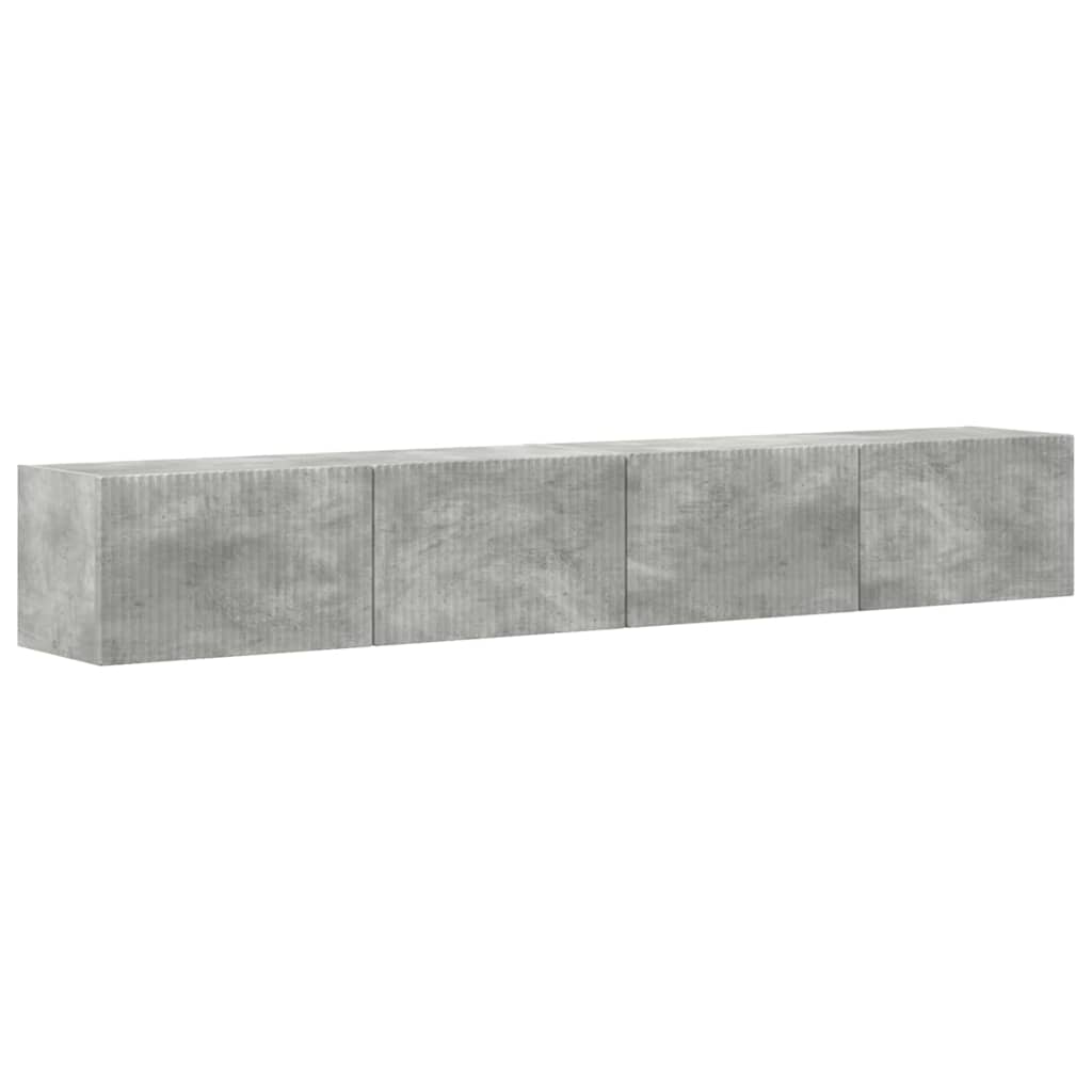 TV zidni ormar 2 pcs Beton 98 x 31 x 29,5 cm Konstruirano drvo