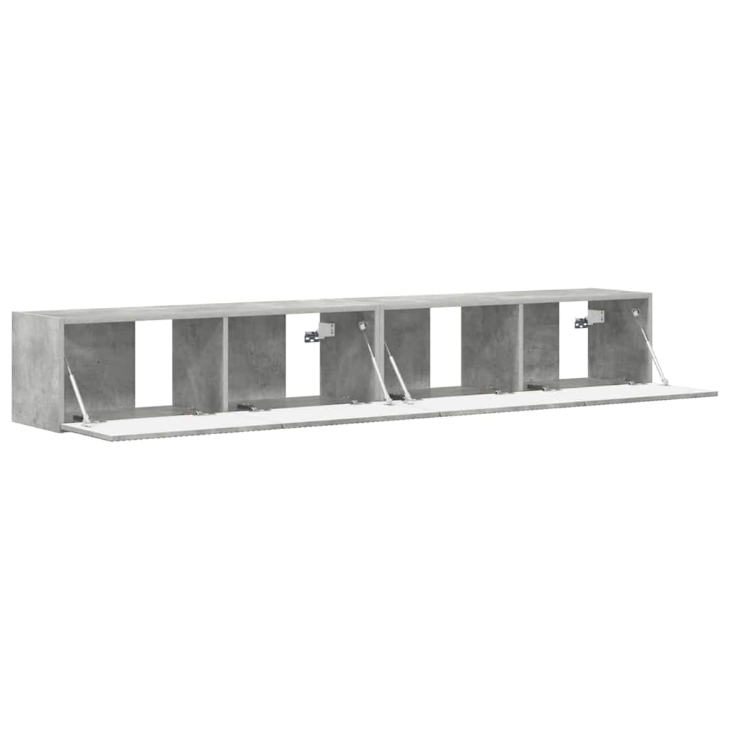 TV zidni ormar 2 pcs Beton 98 x 31 x 29,5 cm Konstruirano drvo