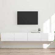 TV zidni ormar Zidne 2 pcs Sjajno bijelo 98 x 31 x 29,5 cm
