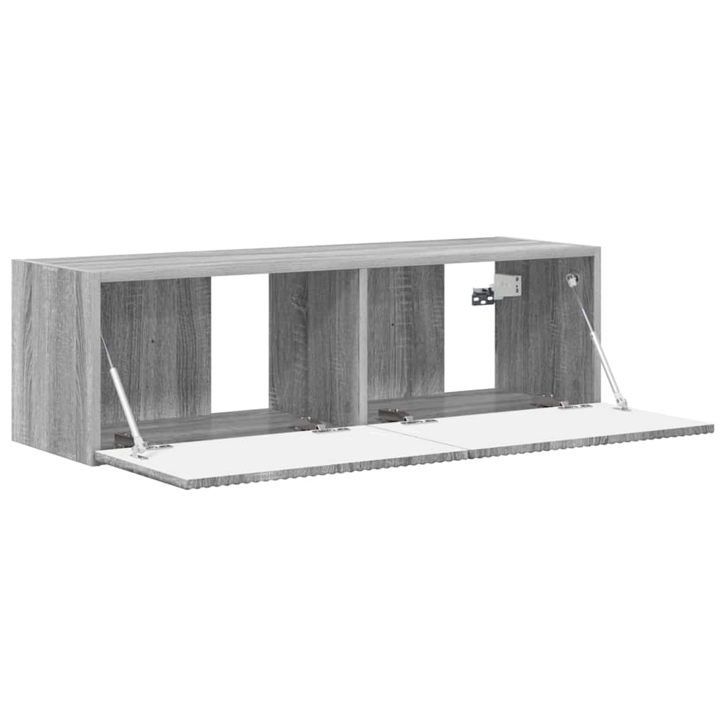 TV zidni ormar Siva Sonoma 98 x 31 x 29,5 cm Konstruirano drvo