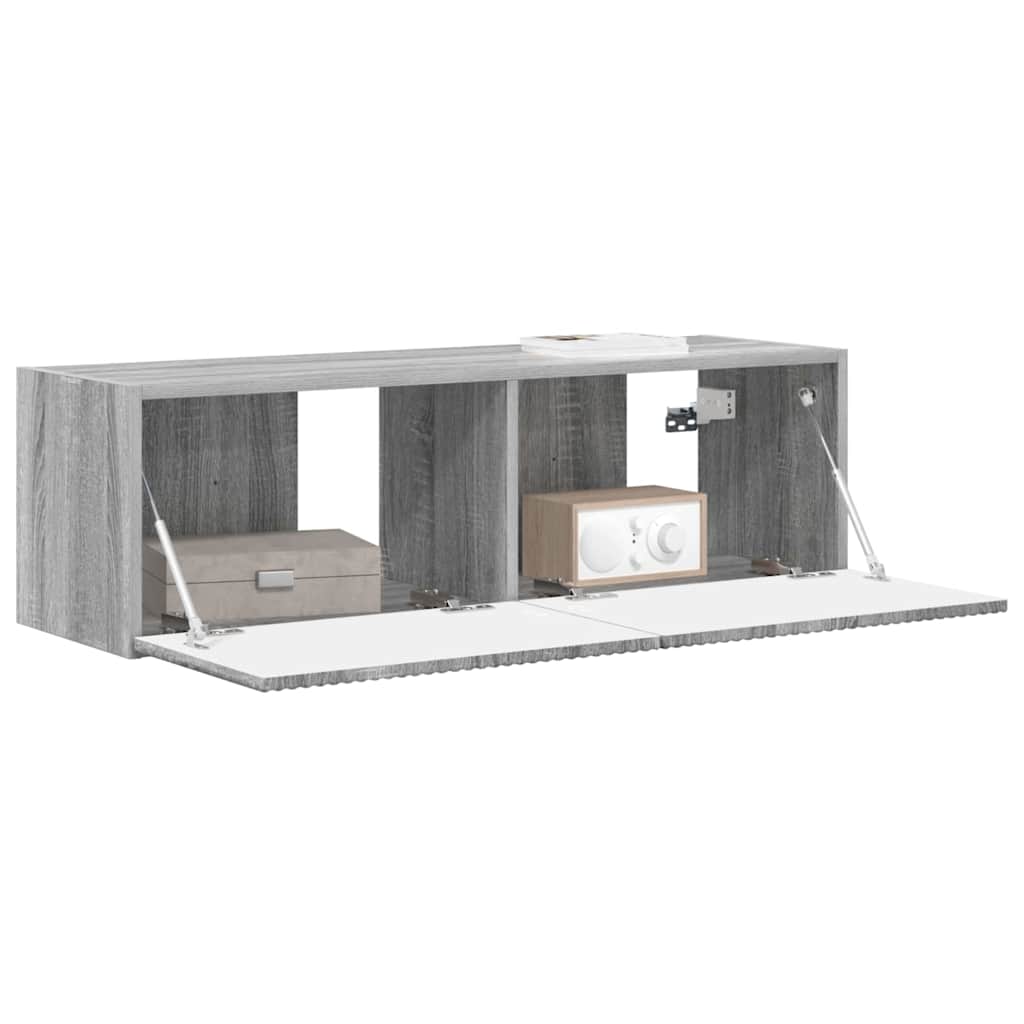 TV zidni ormar Siva Sonoma 98 x 31 x 29,5 cm Konstruirano drvo