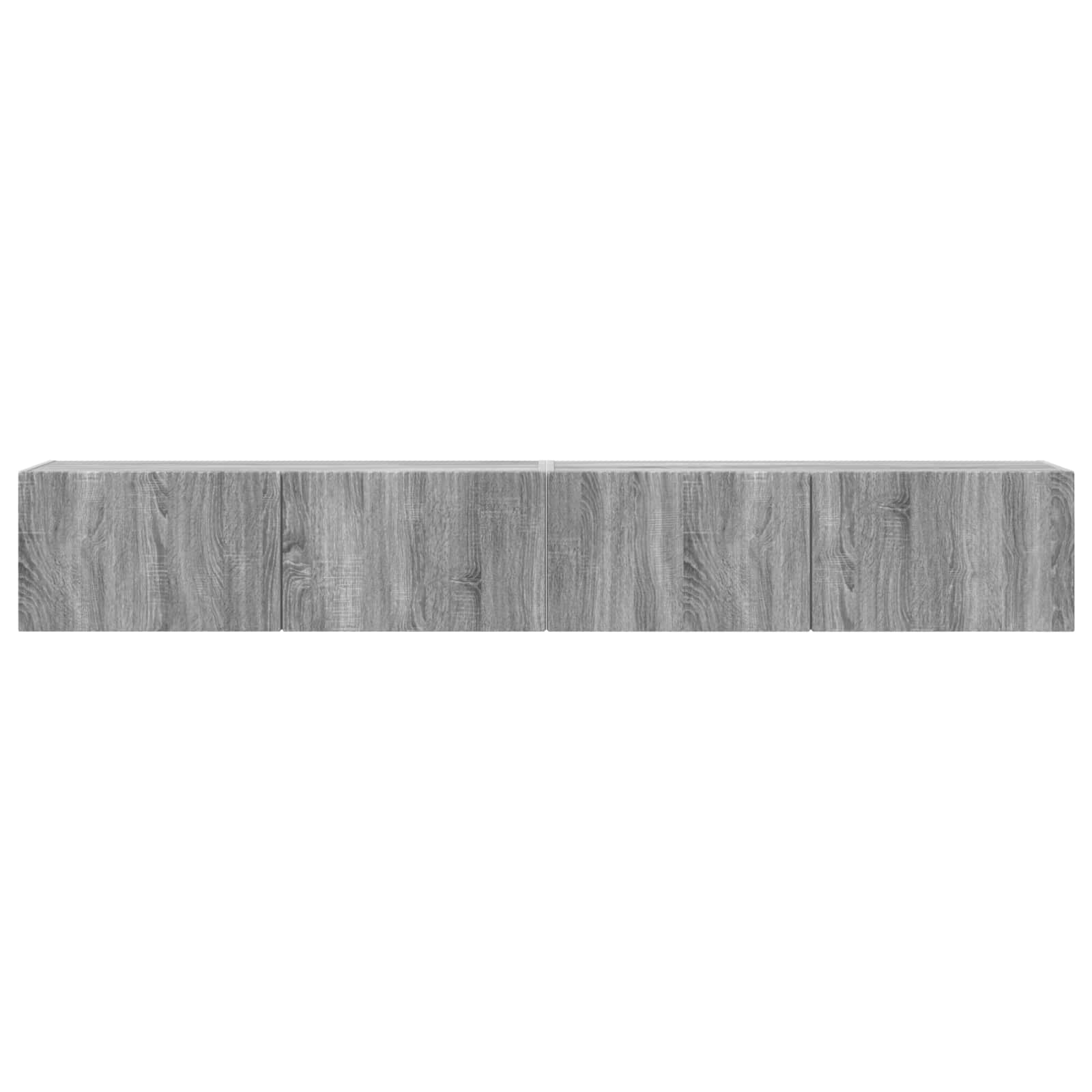 TV zidni ormar Zidne 2 pcs Siva Sonoma 98 x 31 x 29,5 cm