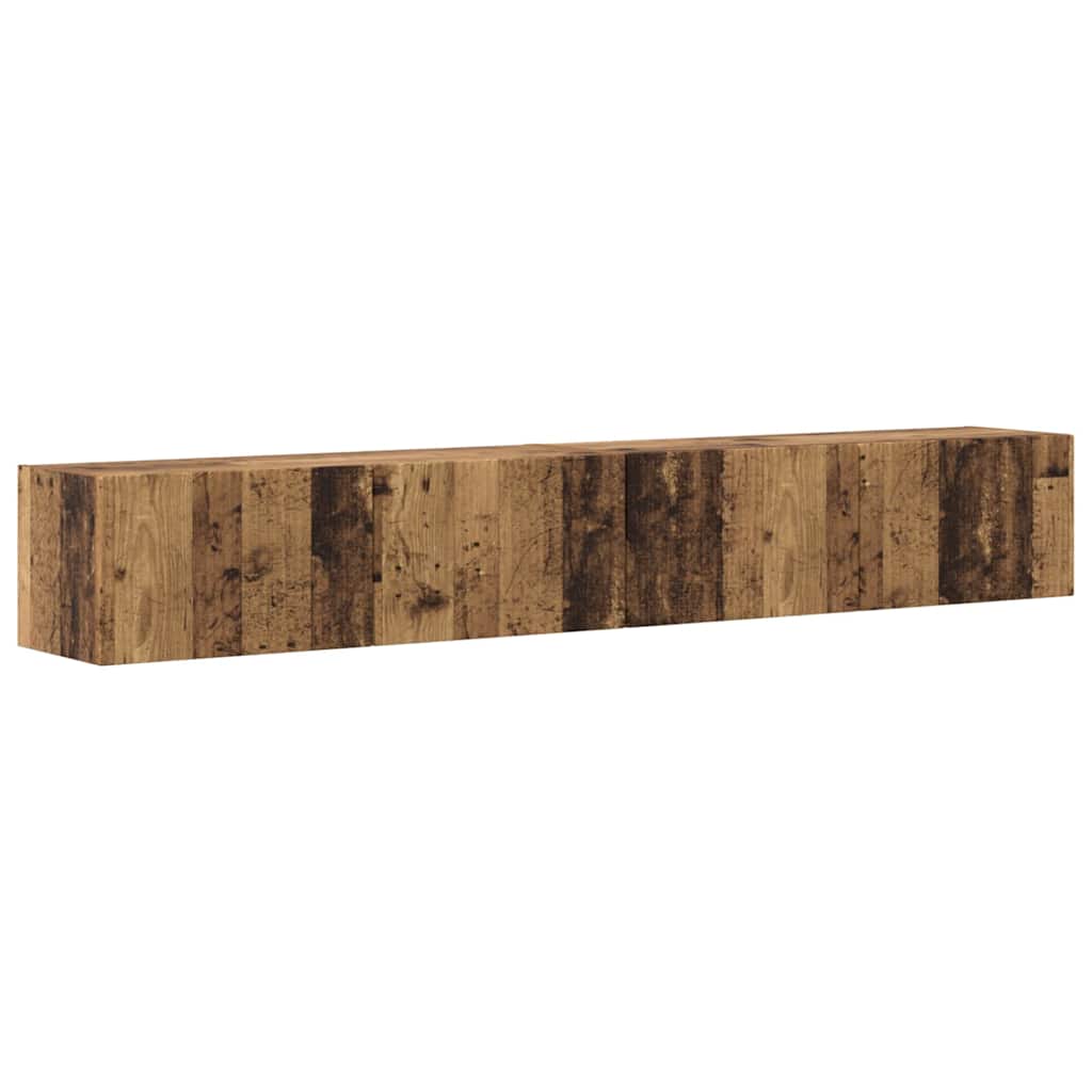 TV zidni ormar Zidne 2 pcs Staro drvo 98 x 31 x 29,5 cm
