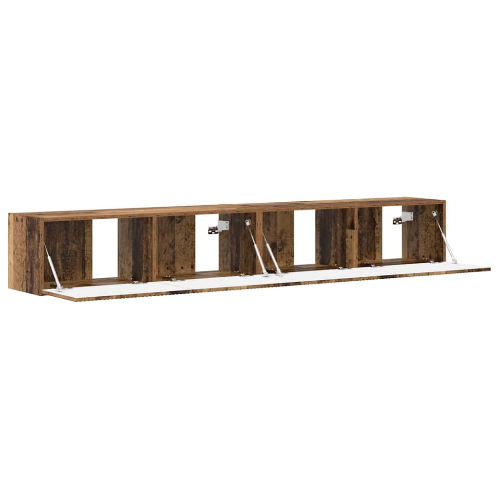 TV zidni ormar Zidne 2 pcs Staro drvo 98 x 31 x 29,5 cm