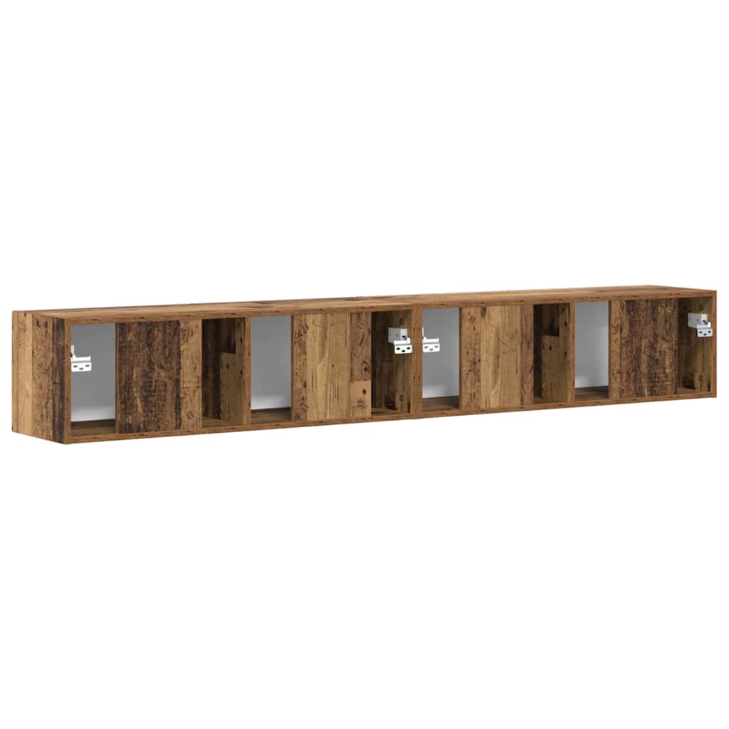 TV zidni ormar Zidne 2 pcs Staro drvo 98 x 31 x 29,5 cm