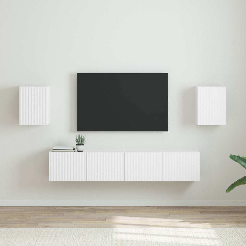 TV zidni ormar 2 pcs Bijelo 30 x 31 x 40 cm Konstruirano drvo