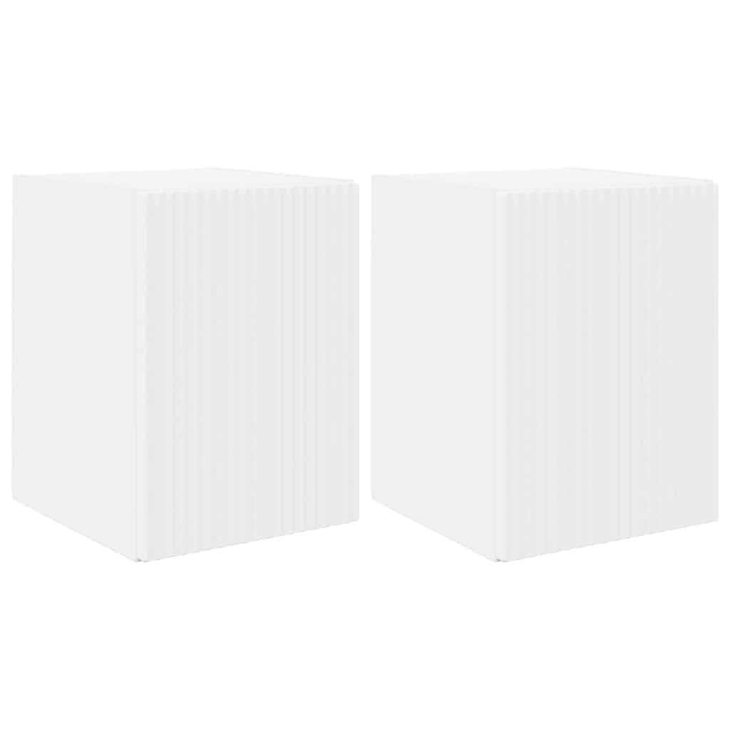 TV zidni ormar 2 pcs Bijelo 30 x 31 x 40 cm Konstruirano drvo