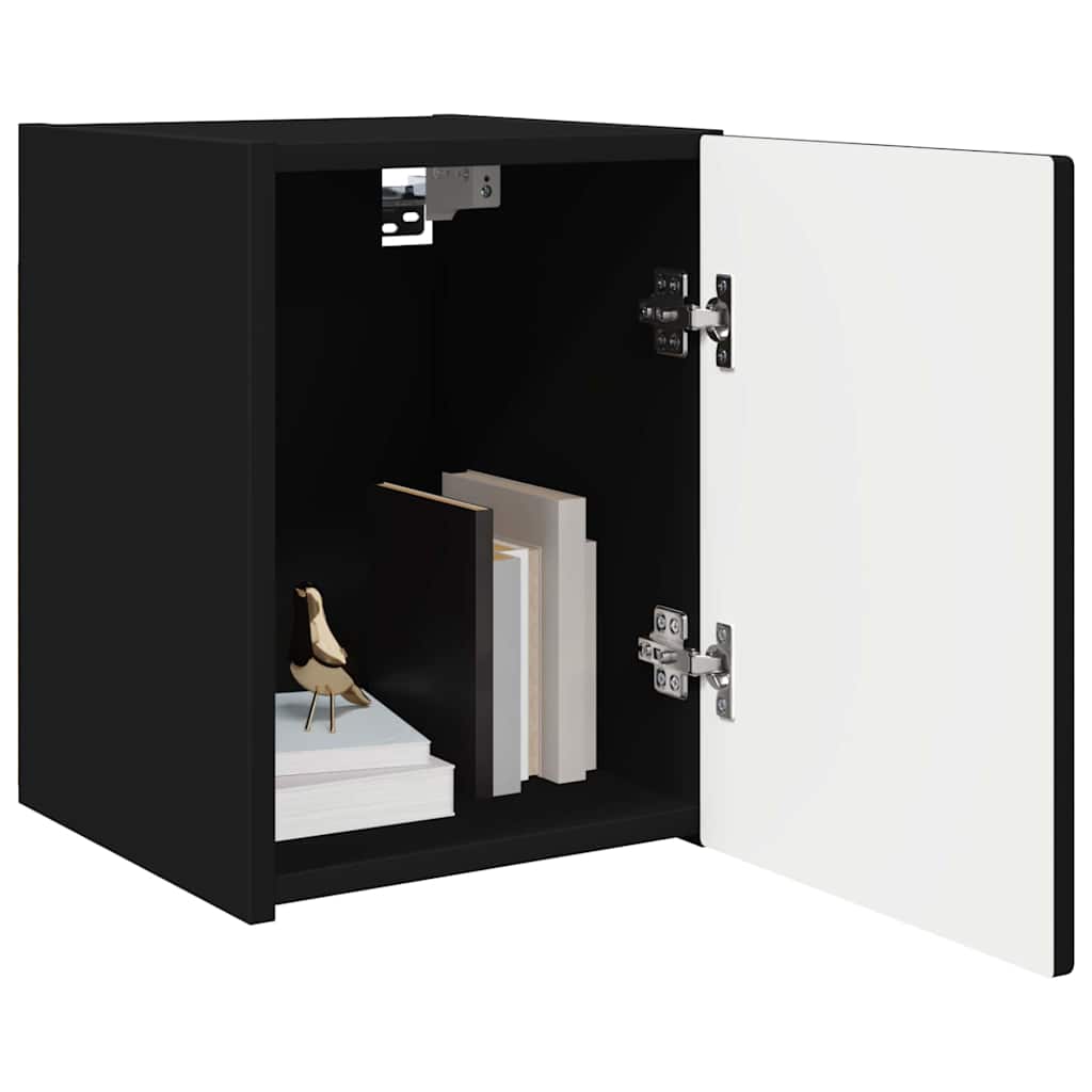 TV zidni ormar Zidne Crna 30 x 31 x 40 cm Konstruirano drvo