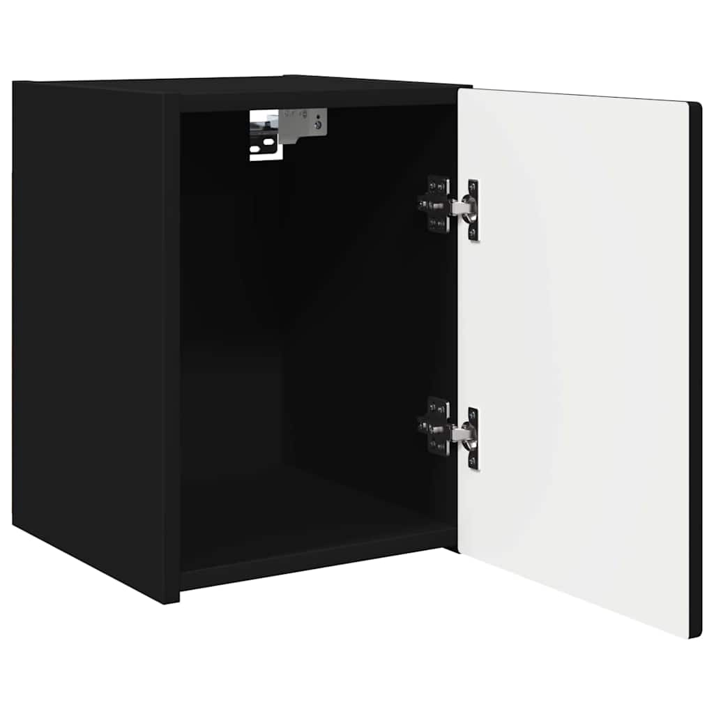 TV zidni ormar 2 pcs Crna 30 x 31 x 40 cm Konstruirano drvo