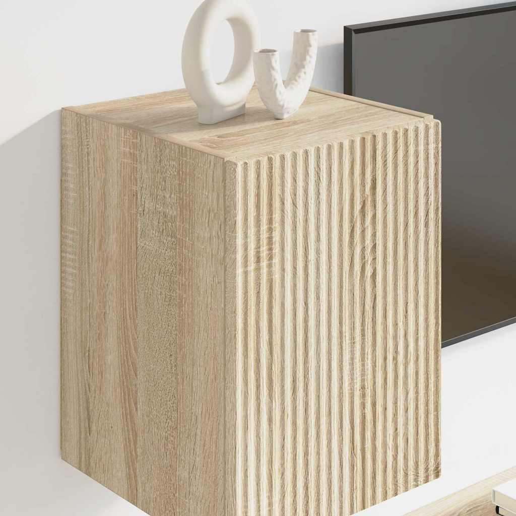 TV zidni ormar 2 pcs Sonoma 30 x 31 x 40 cm Konstruirano drvo