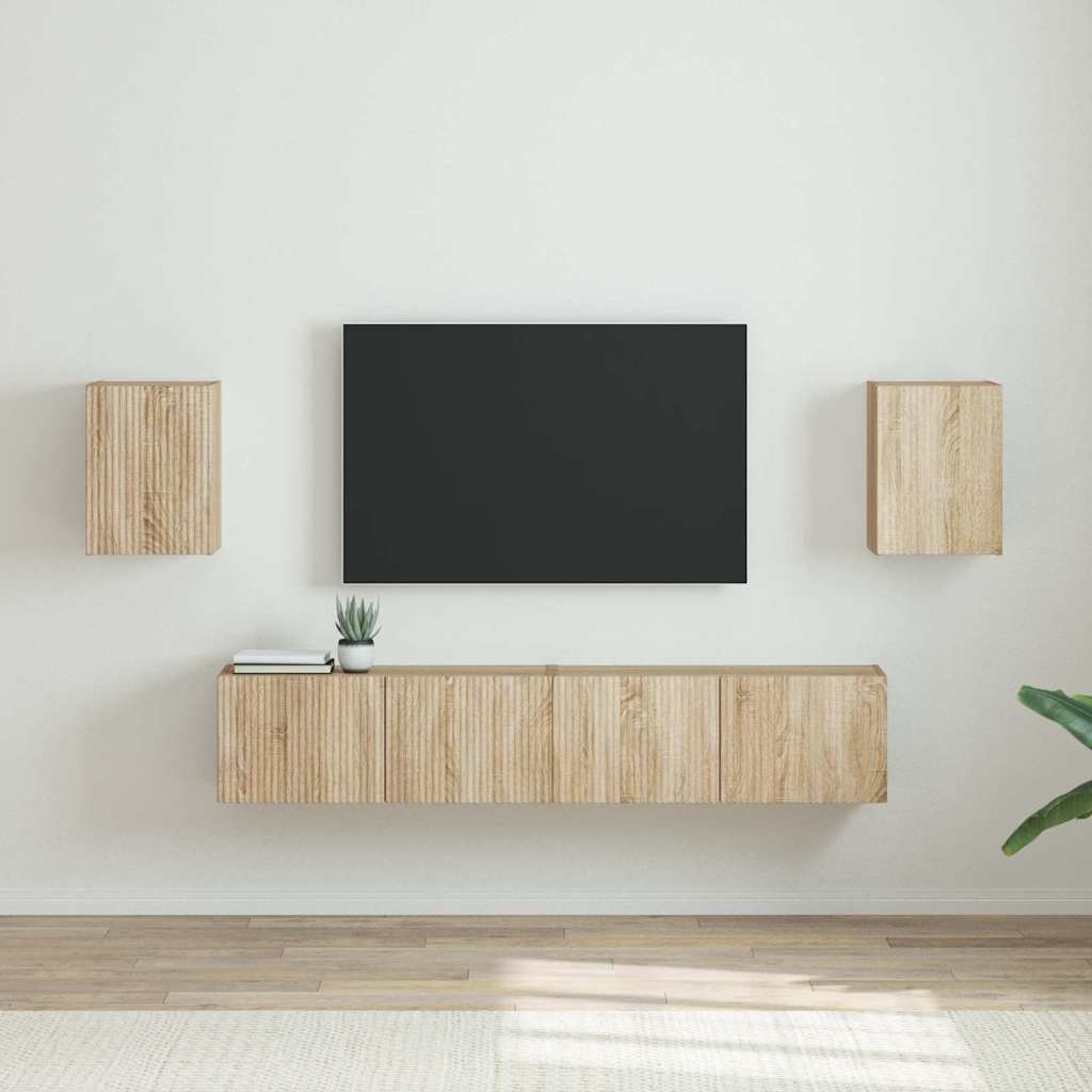 TV zidni ormar 2 pcs Sonoma 30 x 31 x 40 cm Konstruirano drvo