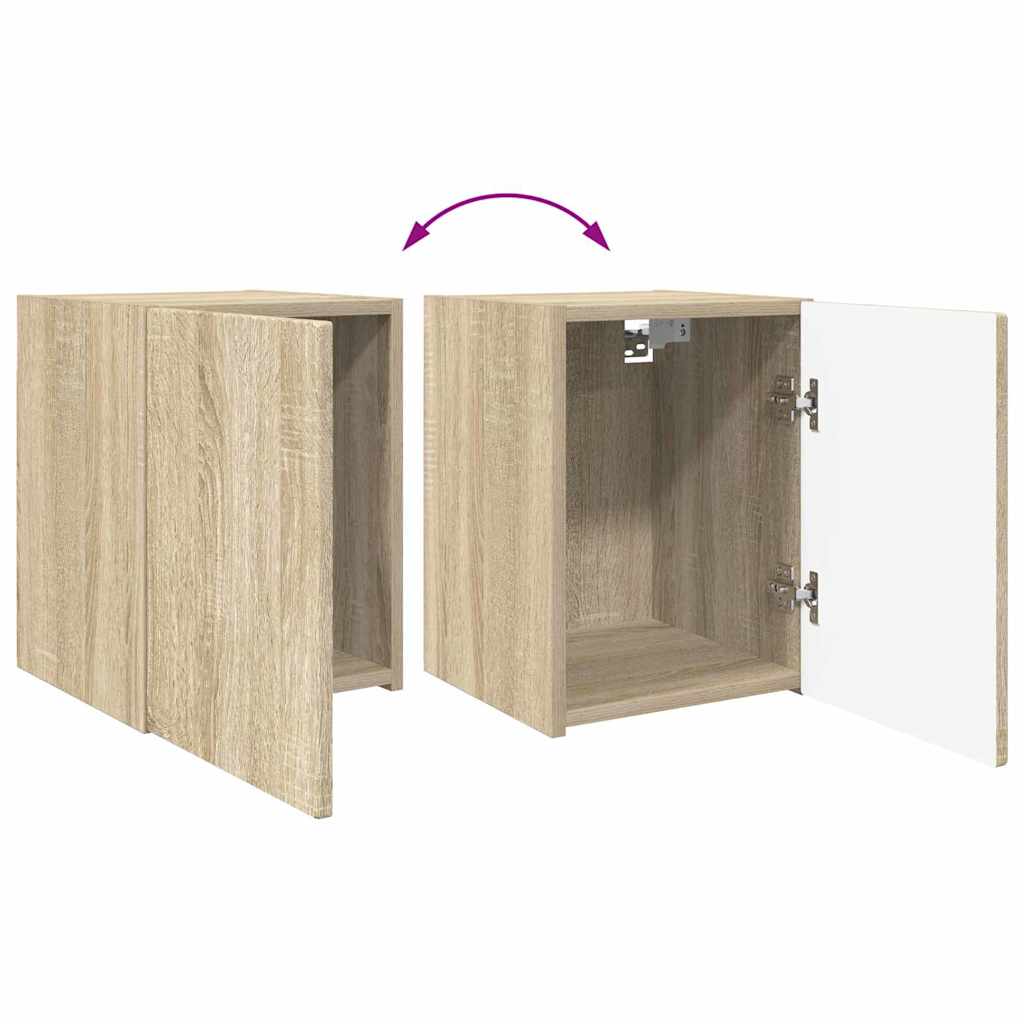TV zidni ormar 2 pcs Sonoma 30 x 31 x 40 cm Konstruirano drvo