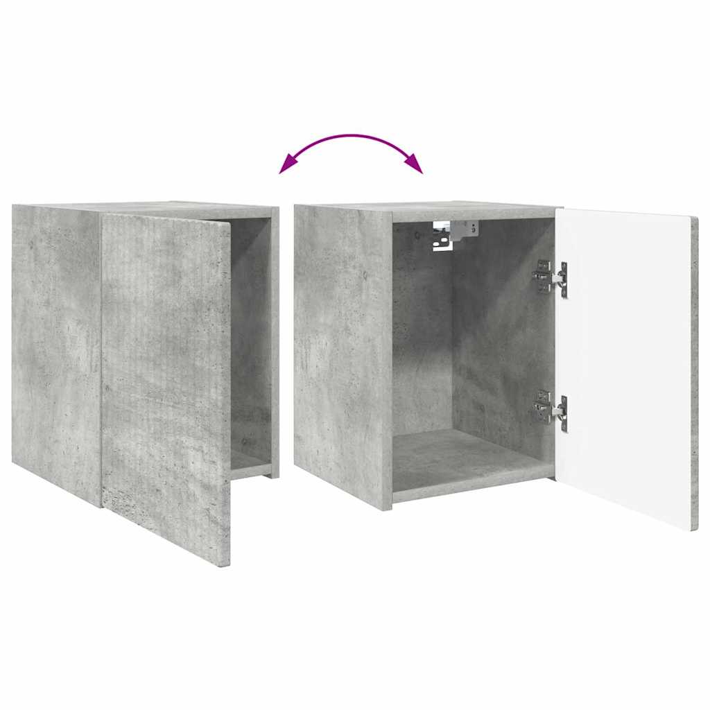 TV zidni ormar Zidne Beton 30 x 31 x 40 cm Konstruirano drvo