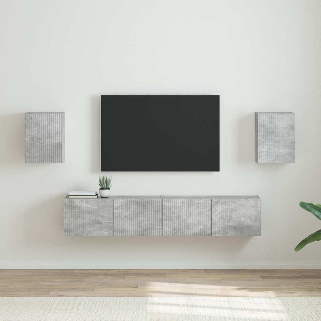 TV zidni ormar 2 pcs Beton 30 x 31 x 40 cm Konstruirano drvo