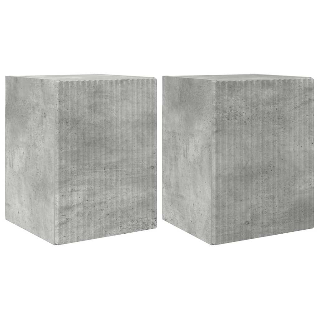 TV zidni ormar 2 pcs Beton 30 x 31 x 40 cm Konstruirano drvo