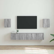 TV zidni ormar Zidne 2 pcs Siva Sonoma 30 x 31 x 40 cm