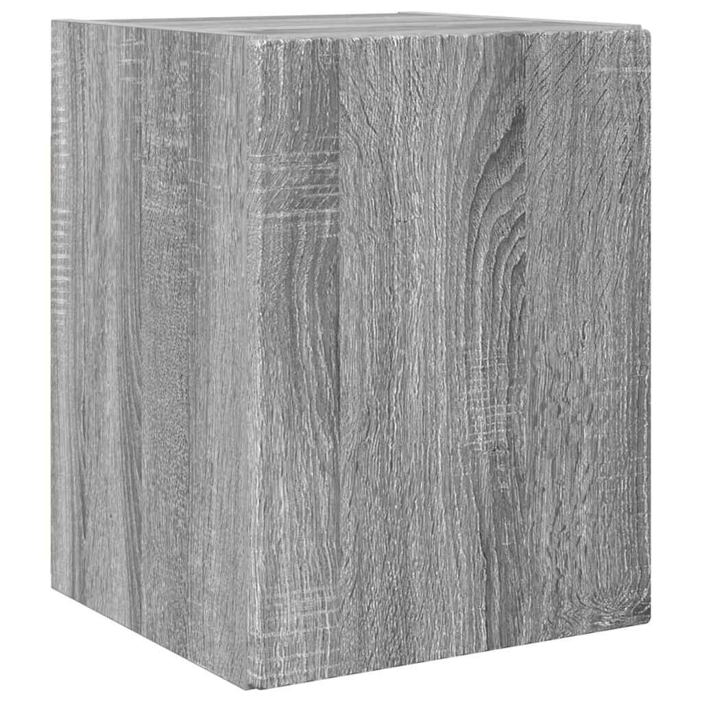 TV zidni ormar Zidne 2 pcs Siva Sonoma 30 x 31 x 40 cm