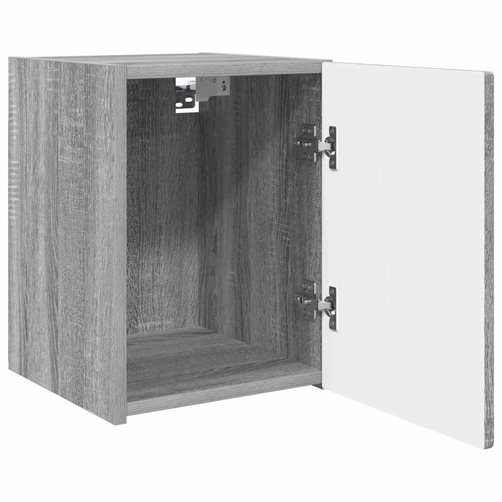 TV zidni ormar Zidne 2 pcs Siva Sonoma 30 x 31 x 40 cm