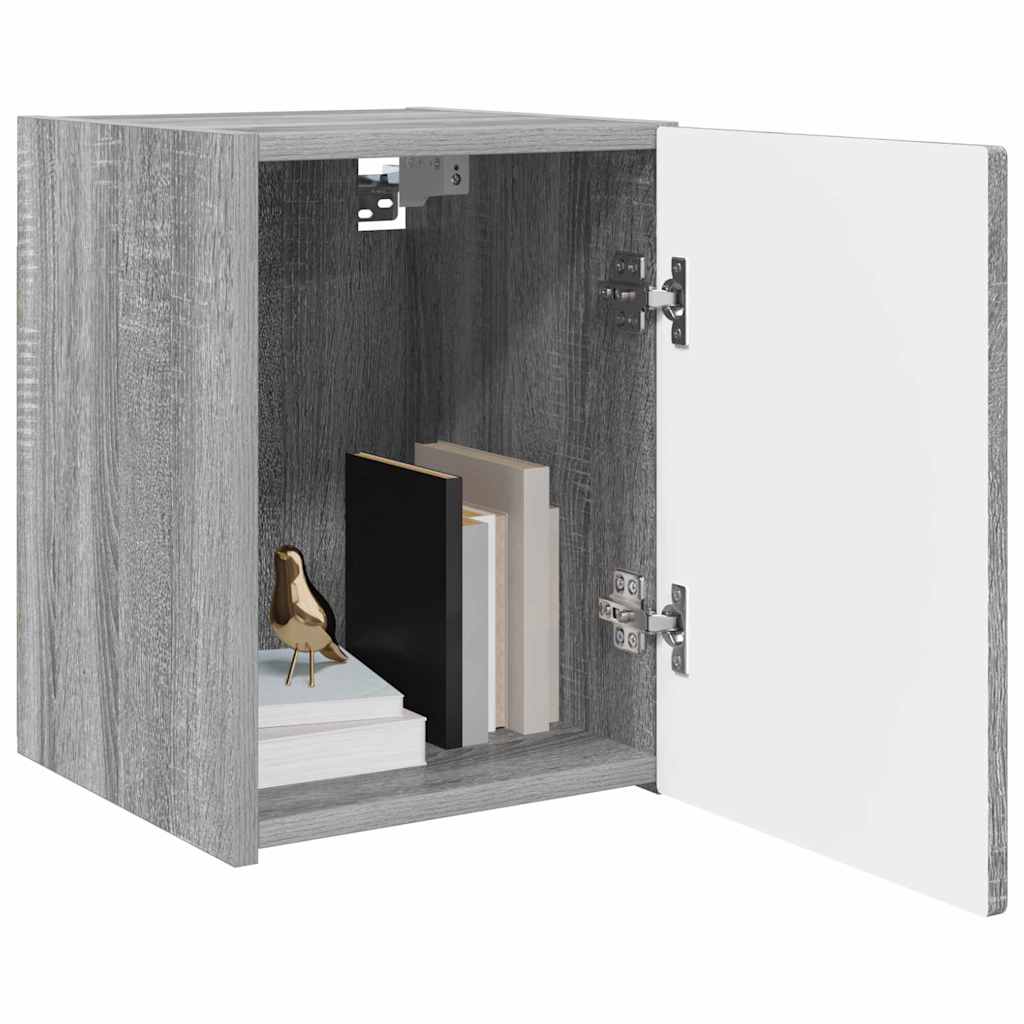 TV zidni ormar Zidne 2 pcs Siva Sonoma 30 x 31 x 40 cm