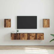TV zidni ormar Zidne 2 pcs Staro drvo 30 x 31 x 40 cm