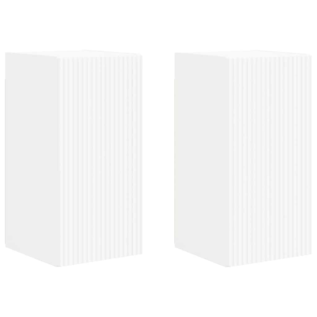 TV zidni ormar 2 pcs Bijelo 30 x 31 x 60 cm Konstruirano drvo