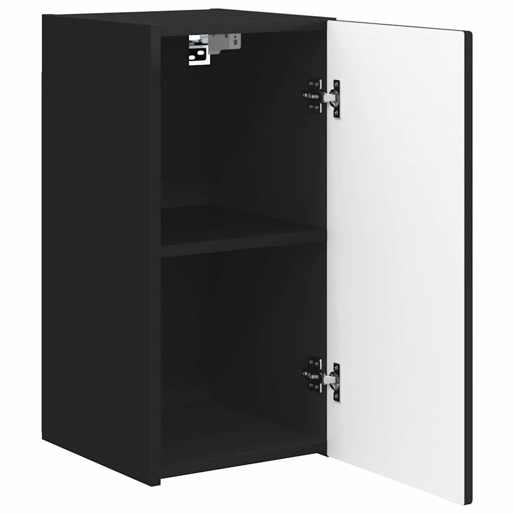 TV zidni ormar Zidne Crna 30 x 31 x 60 cm Konstruirano drvo