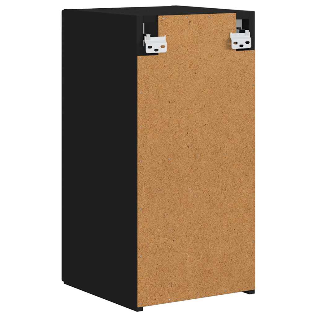 TV zidni ormar Zidne Crna 30 x 31 x 60 cm Konstruirano drvo